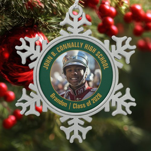 Green Gold High School Marching Band Photo Gift