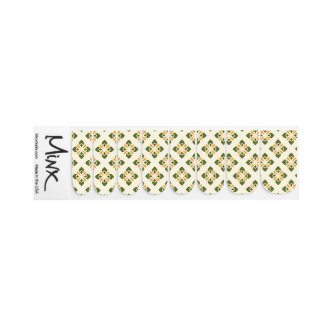Green Gold Ornamental Nail Decals