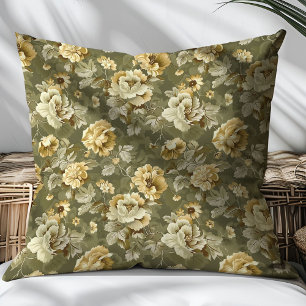 Green Gold Pillow Chic Pastel Anniversary Gift
