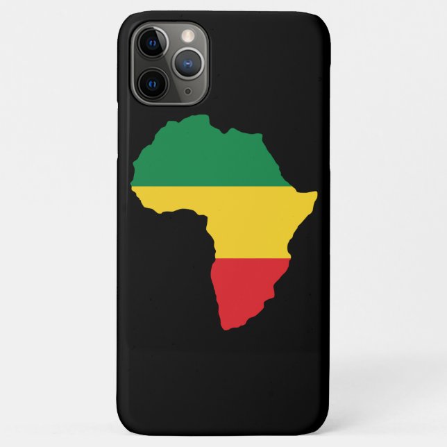 Green, Gold & Red Africa Flag Case-Mate iPhone Case (Back)