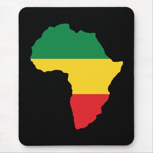 Green Gold  Red Africa Flag Mouse Pad