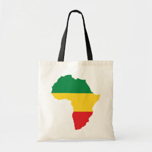Green, Gold & Red Africa Flag Tote Bag