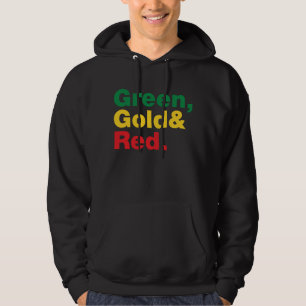 Green, Gold & Red. Hoodie