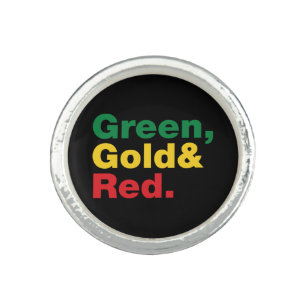 Green, Gold & Red. Ring