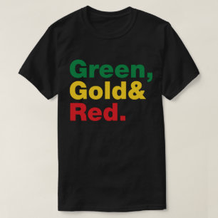 Green, Gold & Red. T-Shirt