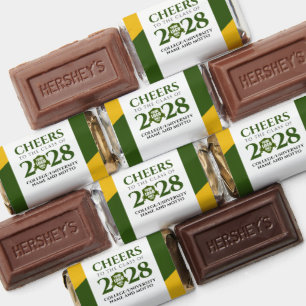 Green Gold School College University Graduation Hershey's Miniatures