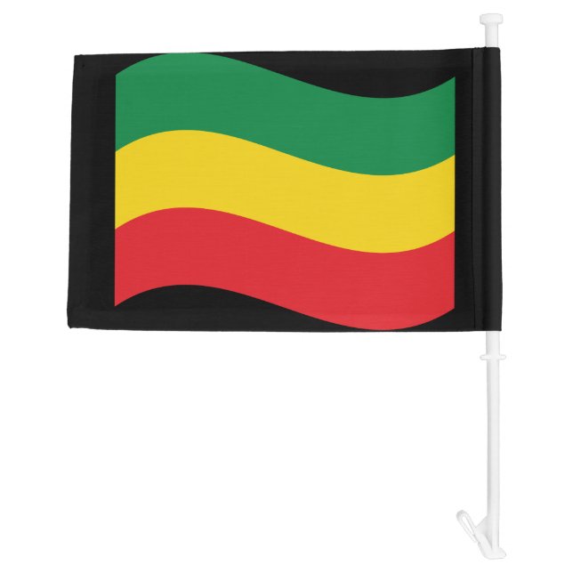 Green, Gold (Yellow) and Red Colors Flag (Back)