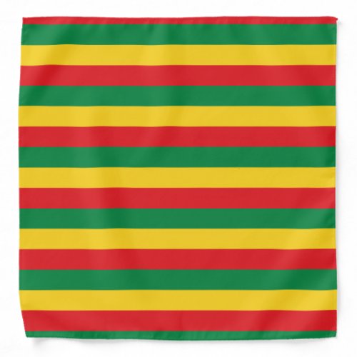 Green Gold Yellow and Red Colors Flag Bandana