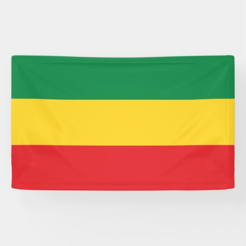 Green Gold Yellow and Red Colors Flag Banner