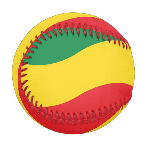 Green Gold Yellow and Red Colors Flag Baseball