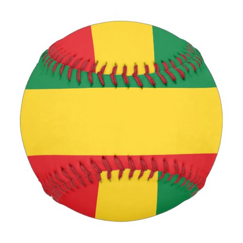 Green Gold Yellow and Red Colors Flag Baseball