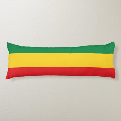 Green Gold Yellow and Red Colors Flag Body Pillow