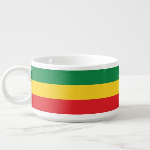 Green Gold Yellow and Red Colors Flag Bowl