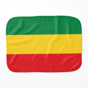 Green, Gold (Yellow) and Red Colors Flag Burp Cloth