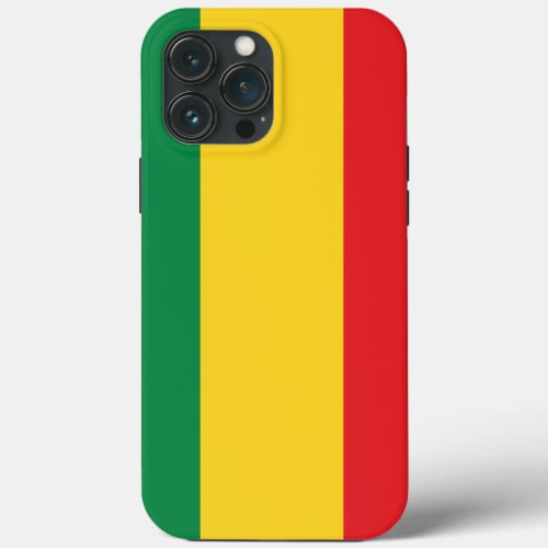 Green Gold Yellow and Red Colors Flag iPhone 13 Pro Max Case