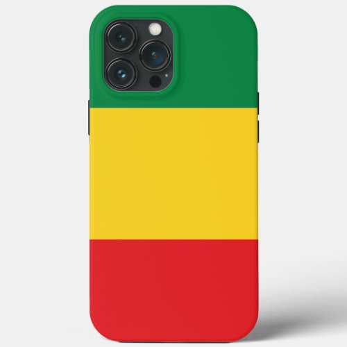 Green Gold Yellow and Red Colors Flag iPhone 13 Pro Max Case