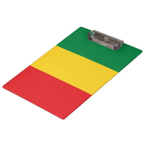 Green Gold Yellow and Red Colors Flag Clipboard