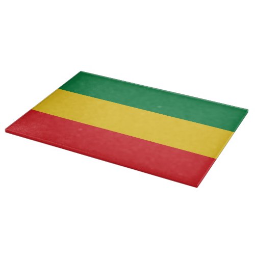 Green Gold Yellow and Red Colors Flag Cutting Board