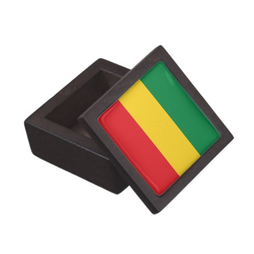 Green Gold Yellow and Red Colors Flag Gift Box