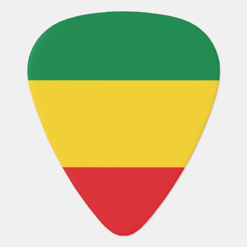 Green Gold Yellow and Red Colors Flag Guitar Pick