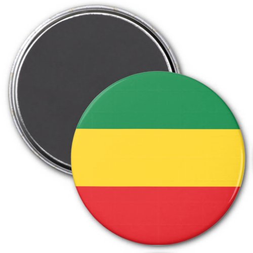 Green Gold Yellow and Red Colors Flag Magnet