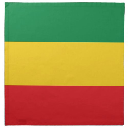 Green Gold Yellow and Red Colors Flag Napkin