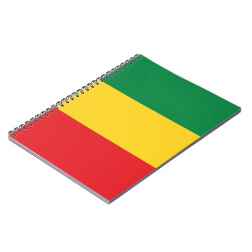 Green Gold Yellow and Red Colors Flag Notebook