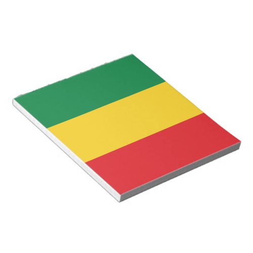 Green Gold Yellow and Red Colors Flag Notepad