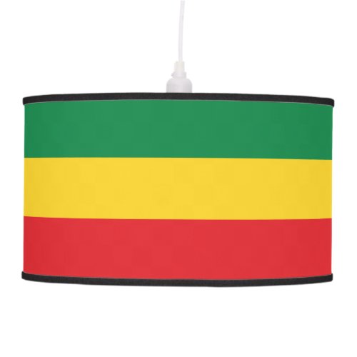 Green Gold Yellow and Red Colors Flag Pendant Lamp