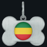 Green, Gold (Yellow) and Red Colors Flag Pet ID Tag<br><div class="desc">Green,  Gold (Yellow) & Red Flag Colors. 

Vintage Old School Alternative Hip Hop T Shirts Apparel,  Hats,  Stickers,  Smart Phone Cases and more.</div>