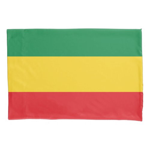 Green Gold Yellow and Red Colors Flag Pillowcase