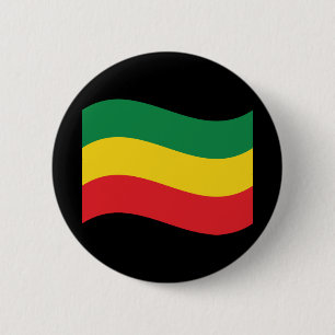 Green, Gold (Yellow) and Red Colors Flag Pinback Button