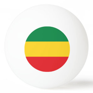 Green, Gold (Yellow) and Red Colors Flag Ping-Pong Ball