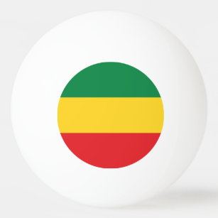 Green, Gold (Yellow) and Red Colors Flag Ping-Pong Ball