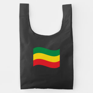 Green, Gold (Yellow) and Red Colors Flag Reusable Bag