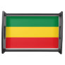 Green, Gold (Yellow) and Red Colors Flag Serving Tray
