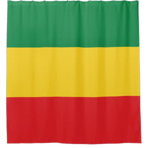 Green Gold Yellow and Red Colors Flag Shower Curtain