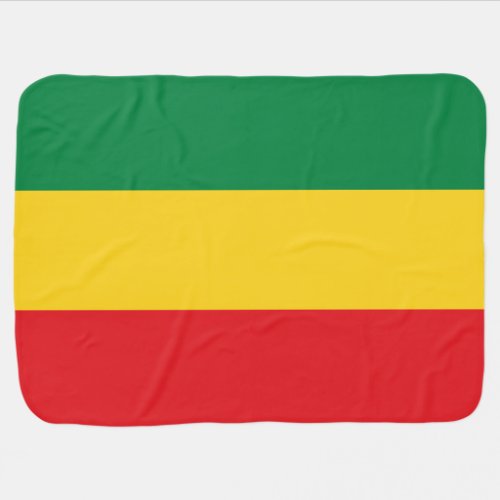 Green Gold Yellow and Red Colors Flag Swaddle Blanket