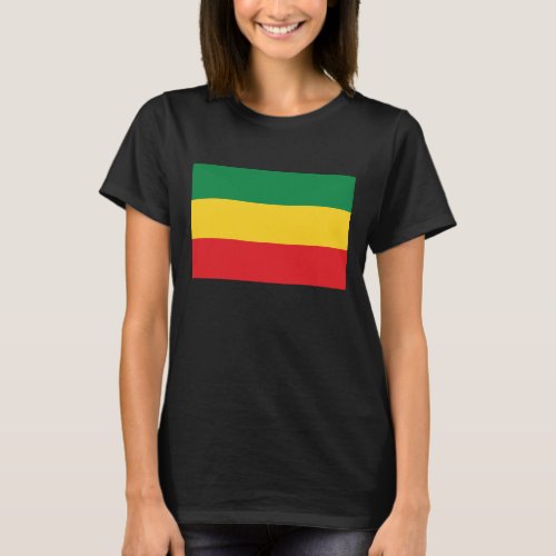 Green Gold Yellow and Red Colors Flag T_Shirt