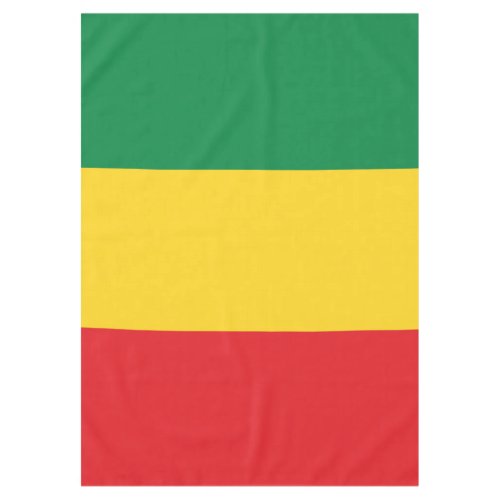 Green Gold Yellow and Red Colors Flag Tablecloth