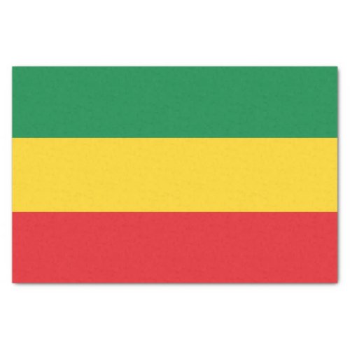 Green Gold Yellow and Red Colors Flag Tissue Paper