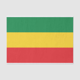 Green, Gold (Yellow) and Red Colors Flag Tissue Paper