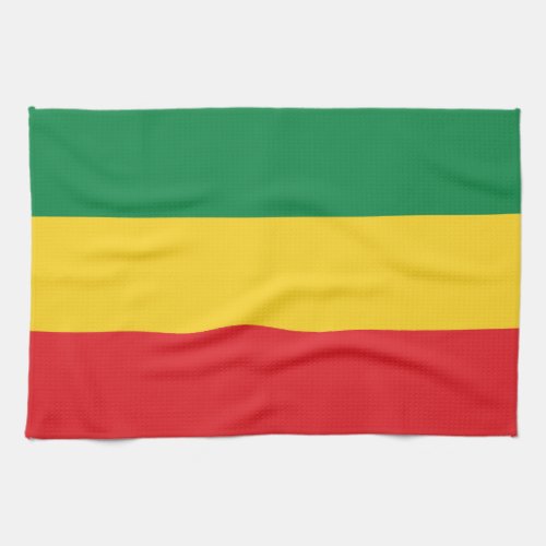 Green Gold Yellow and Red Colors Flag Towel