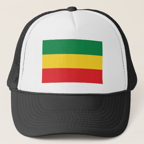 Green Gold Yellow and Red Colors Flag Trucker Hat