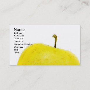 Green golden apple business card