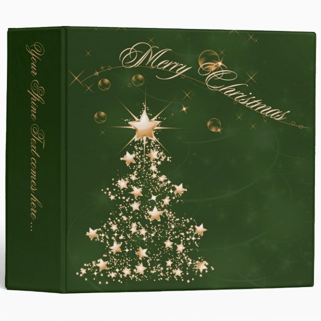 Green Golden Christmas 2 Binder (Front/Spine)