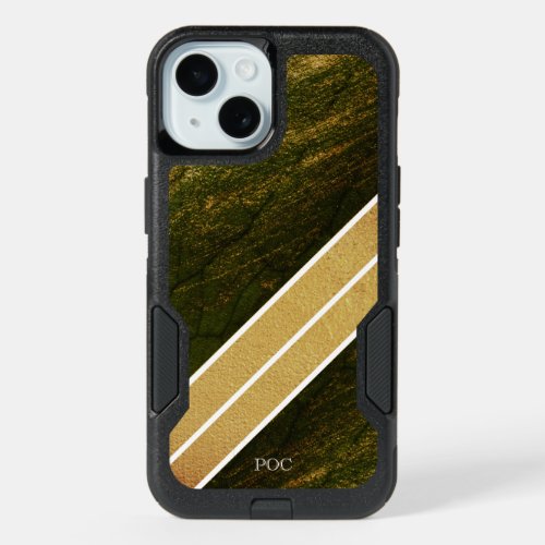 Green Golden Otterbox iPhone 15 Case