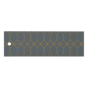 Green, golden, simple, retro, elegant illustration ruler