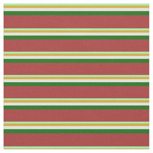 Green, Goldenrod, Light Yellow, Dark Green & Brown Fabric