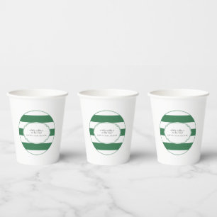 Green GOLF caddie paper cup